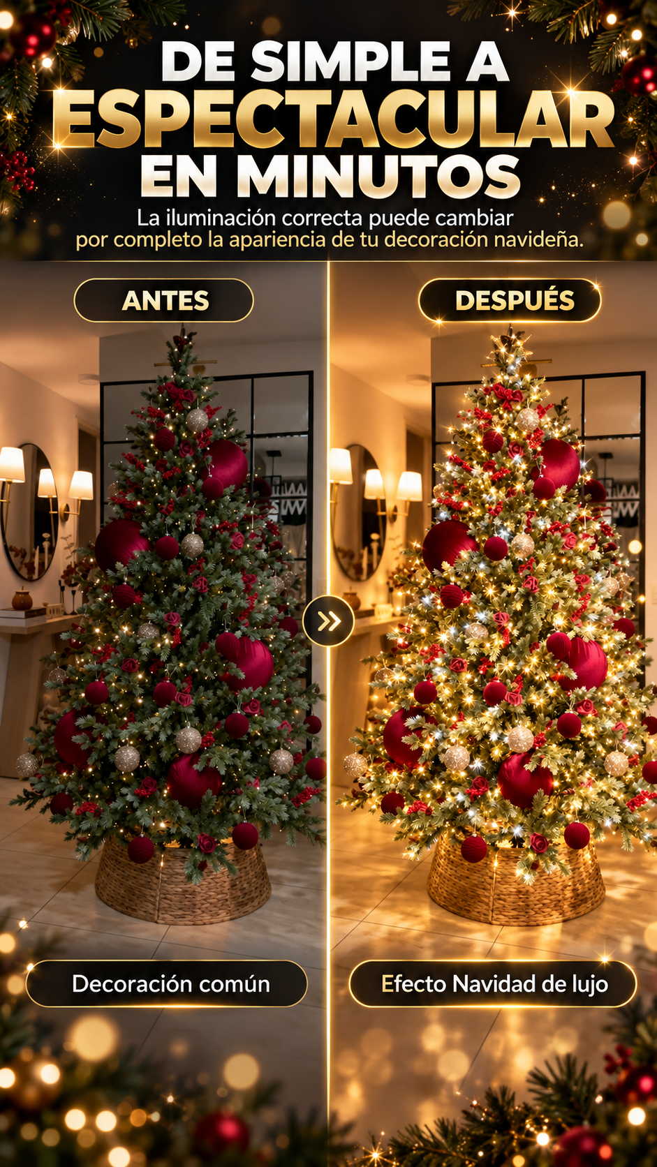 Luces de navidad tipo Hada 🧚🏻✨ - 20 Metros 600 Bombillos + Control Remoto